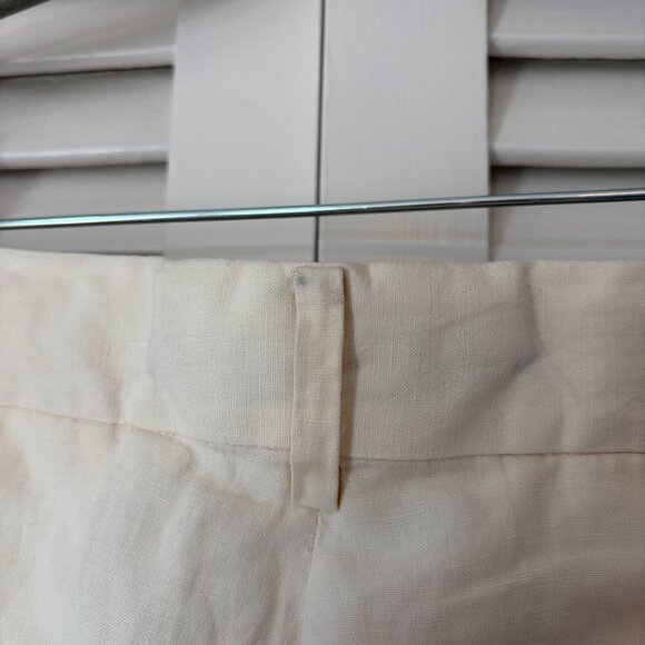 NWT Polo Ralph Lauren cream pants men's 32x32 linen silk *has flaw* - Picture 7 of 13